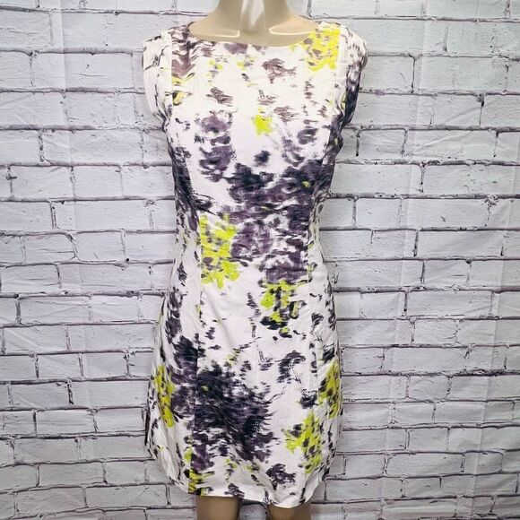 Reiss Womens Multi-Color Sleeveless Fit & Flare Above Knee Mini Dress Size 8 - Picture 1 of 12